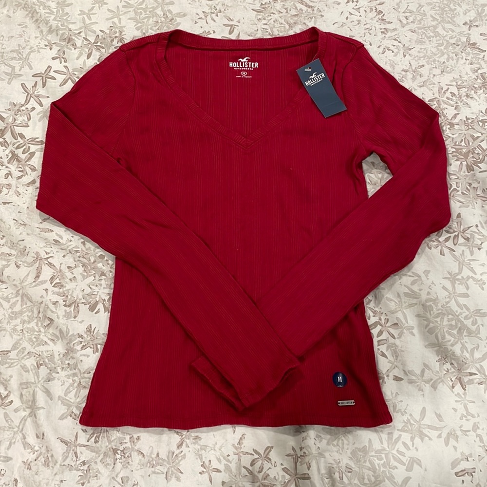 Red long sleeve shirt